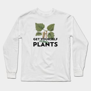 Plants Leaf Garden Blume Design Long Sleeve T-Shirt